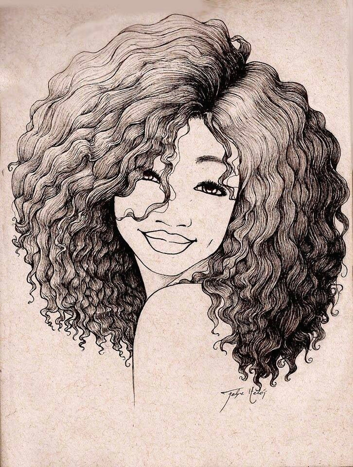 Drawing Of A Girl Pinterest Pin by Jolene On Art Pinterest Art Drawings and Natural Hair Art