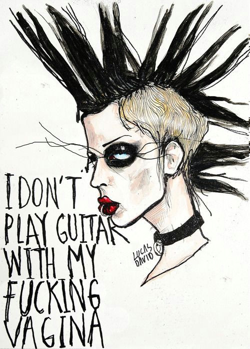 the distillers brody dalle they say woman don t play guitar as well as men i don t play guitar with my fucking vagina