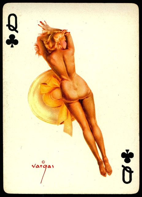 vargas pin ups queen of clubs by cigcardpix via flickr pin up drawings