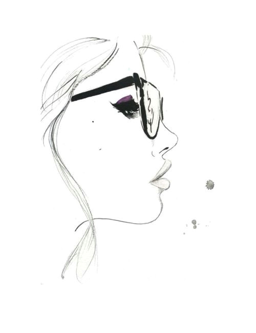 simple beauty simple drawing pencil girl glasses eyeglasses