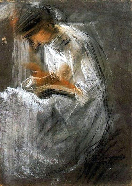 biblio beauties a paintings of women reading letters books umberto boccioni young woman reading 1909