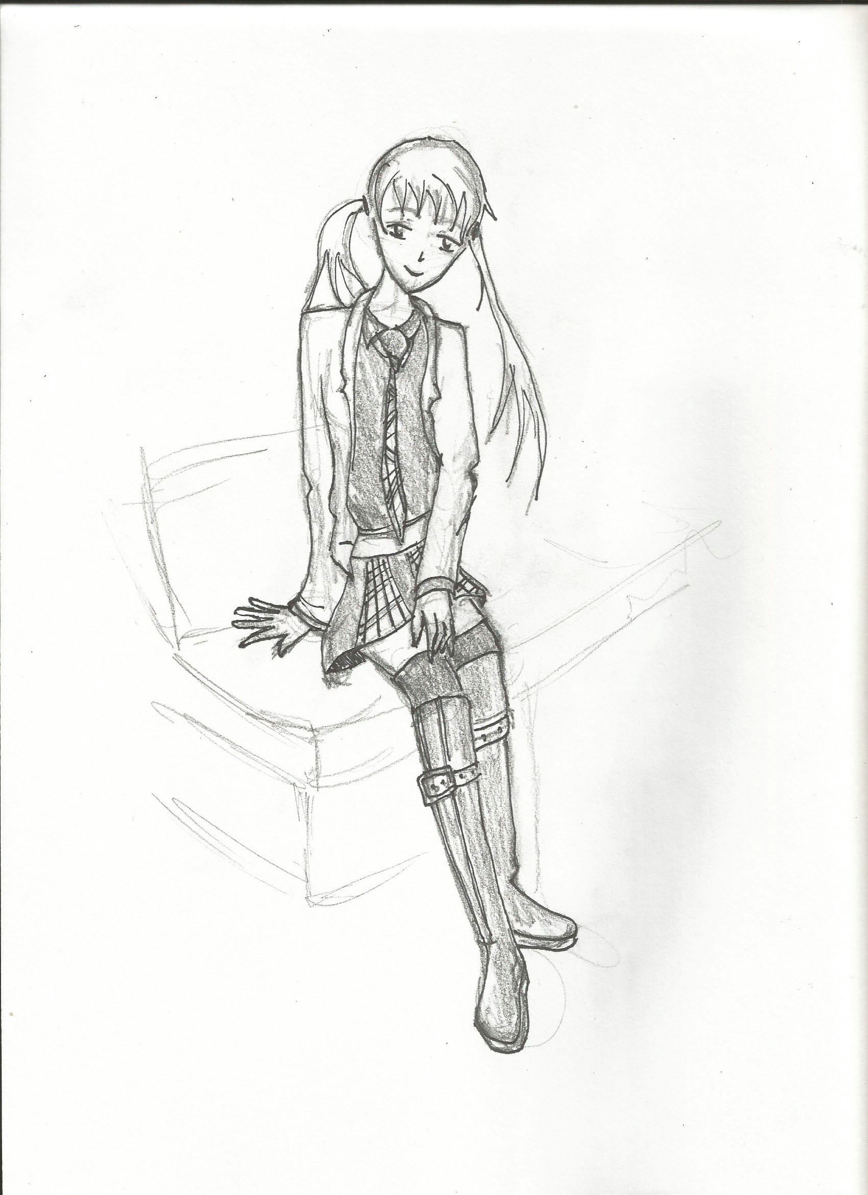manga girl sitting pencil and paper manga girl girls drawings daughters