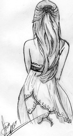 drawing of a girl in a dress tumblr google search zeichnen mit bleistift kleidung