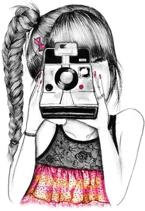 d camera art camera drawing polaroid camera camera illustration amazing drawings
