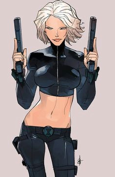 natasha romanoff otto schmidt comic styles art styles cyberpunk comic character character design black widow comic art