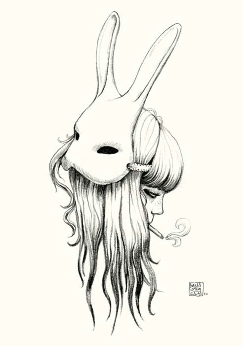 simple bunny mask mask drawing rabbit drawing rabbit art bunny rabbit