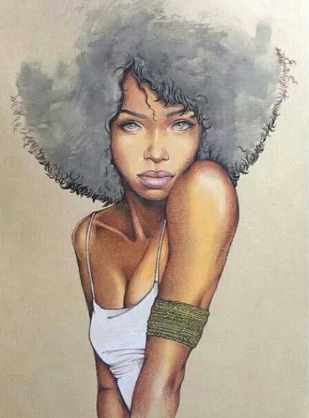 afro hair drawing afro hair art black girls drawing black girl art