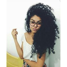 blackhair glasses and big curly hair image black curly hair hair images