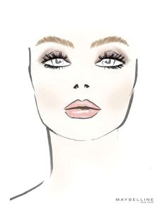 the makeup sketch at marissa webb nyfw drawing tips face makeup fashion sketches