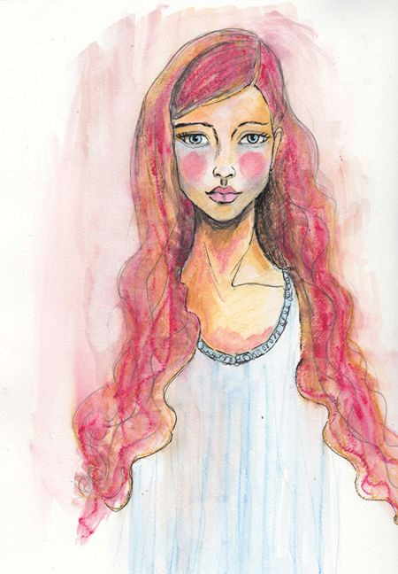 explore drawing faces face art and more pretty pink haired girl
