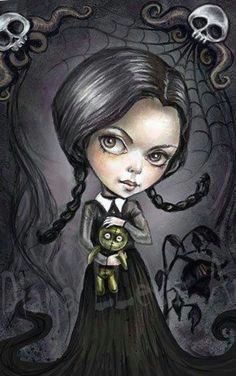 gothic artwork gothic drawings art drawings adams family arte digital vandinha