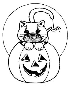 halloween coloring pages for kids cute cat kitten jackolantern halloween pumpkins halloween puzzles