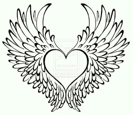 0d8c9828aa4bb8ecd40dcfb068080de3 heart with wings tattoo angel wing tattoos jpg