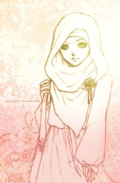 shawl hijab drawing drawing hair drawing tips drawing reference anime muslimah