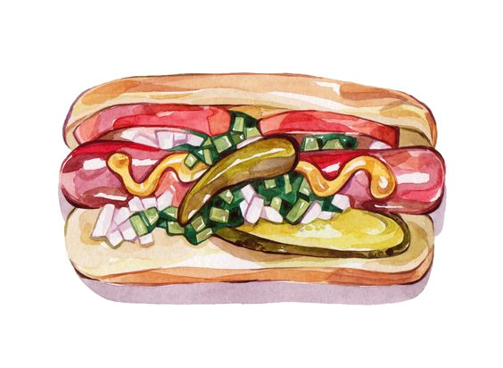 mara food dog pickles illustrated foodz recipes illustrated watercolor food watercolor illustration manfre illustration illustration cake