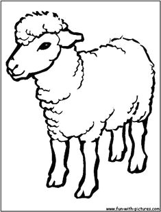sheep outline drawing coloring page sheep cartoon images funny sheep outline