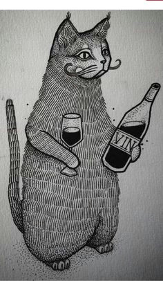 it doesn t get any better than a cat drinking vino