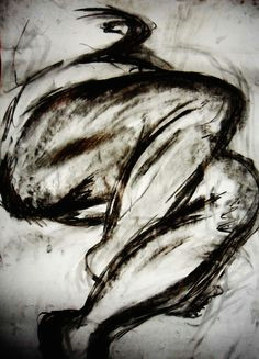 charcoal life drawing by alexandra garrity