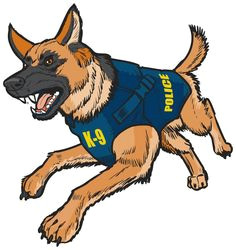 commissioned illustration vector k9 police dog drawing cartoon madewithwacom