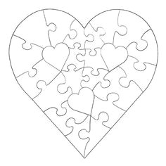 puzzle piece template heart template puzzle piece crafts puzzle pieces wooden puzzles