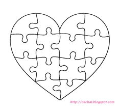 puzzle of life in heart puzzle clipart black and white collection clipartxtras