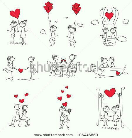 black and white drawing with one red heart balloons yahoo image search results