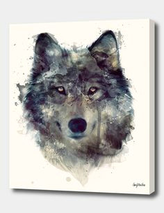 persevere watercolor wolf watercolor animals art plastique