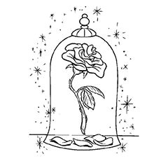 is your little princess madly in love with animated movie beauty the beast check these 10 beautiful free printable beauty and the beast coloring pages