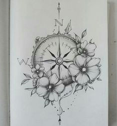gorgeous flower and compass tattoos rose drawing tattoo lotus drawing rose drawings tattoo