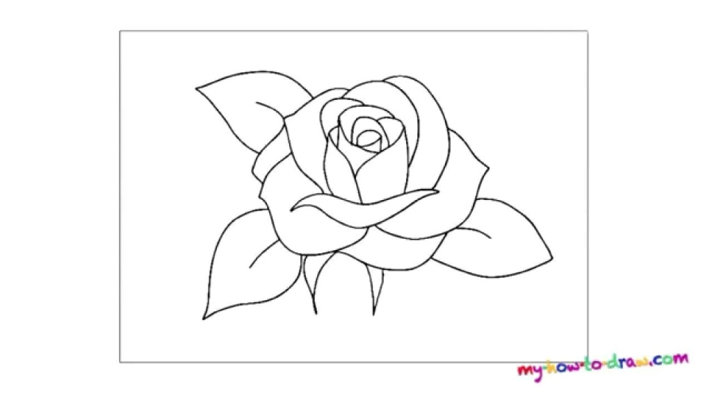 rose easy drawing how to draw a rose way to draw rose easy way 1