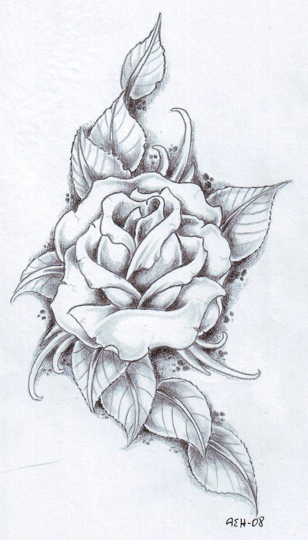 Drawing Of A Rose Tattoo Black Rose Arm Tattoos for Women Rose and Its Leaves Drawing