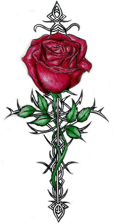 tattoos of roses with thorns rose and thorn tattoos cool tattoos tribal rose