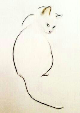 Drawing Of A Small Cat Pin by Klaudia Wojcieska On Rysowanie Kota W Drawings Cat Art Art