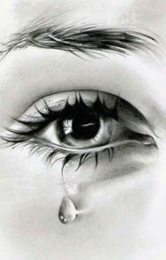 tears in eyes crying eyes dark drawings pencil drawings pretty drawings charcoal drawings sad paintings collage portrait