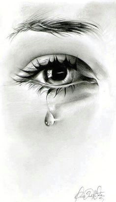 Drawing Of A Teary Eye Pencil Sketch Of Eye Crying Drawings Drawings Art Drawings