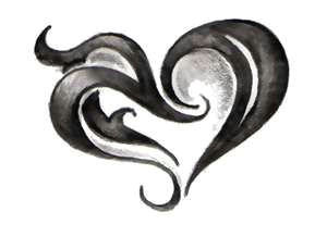 my tribal heart wing tattoo heart tattoos