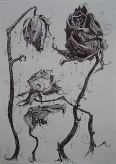 rose wilted flower tattoo dead roses drawing dead flower drawing dead rose tattoo