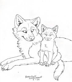 free wolf and pup line art by natsumewolf on deviantart horse coloring pages adult coloring