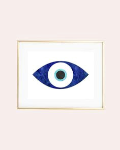 watercolor evil eye print instant download this is for a downloaded print