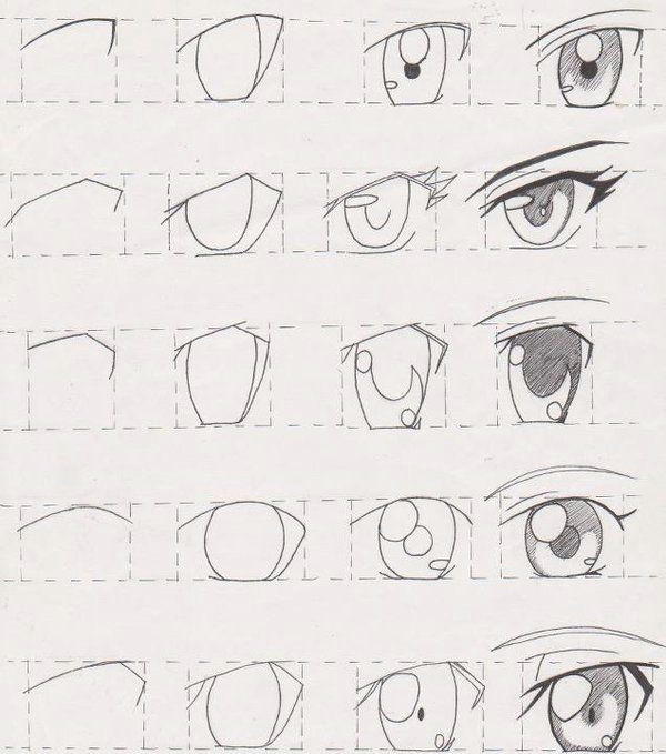 como desenhar manga tutorial olhos 01 tutoriais manga