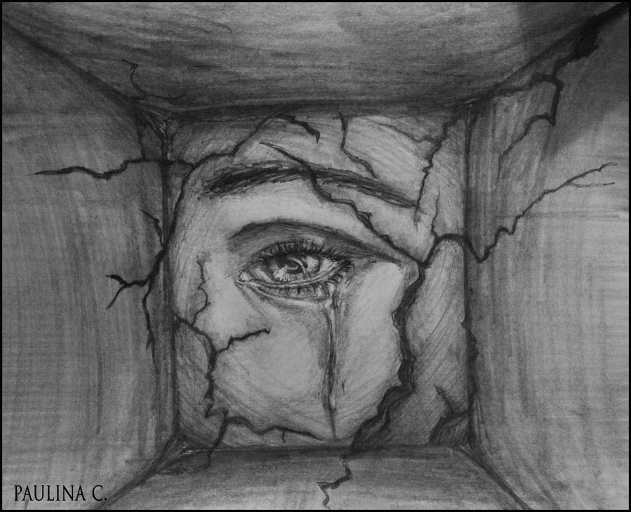 sad eyes pencil drawings