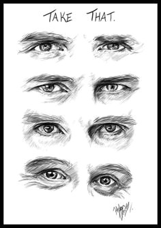 the eyes of take that digital drawing can you tell who s who