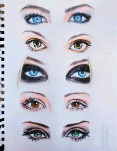 eye makeup sketches i work off of when i get ready drawing techniques drawing tips