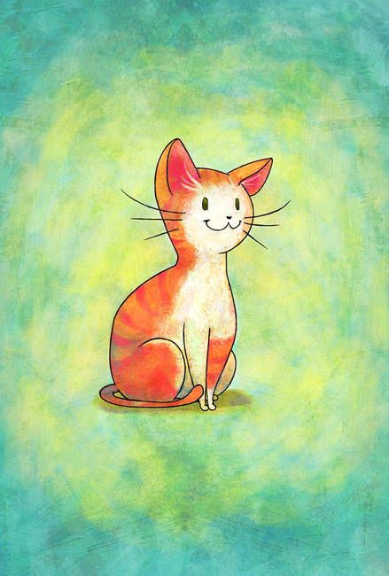 orange cat by sawako m saitama animal series 03 catdigital drawing imagekind com buy stunning fine art prints framed prints and canvas prints