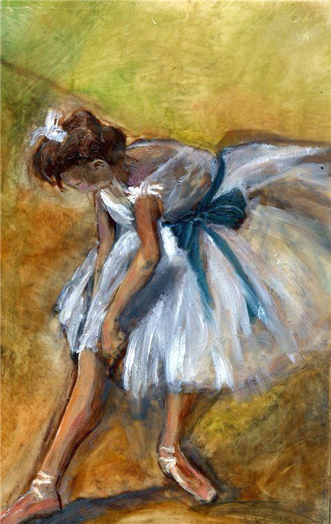 edgar degas ballerina reminds me of watching the girls before dance class started