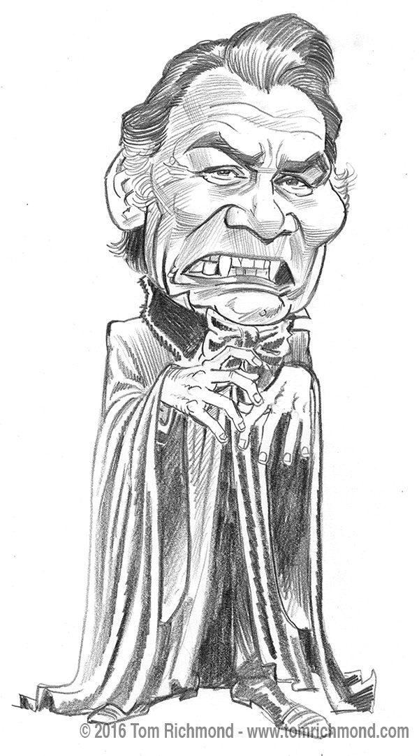 better late than never this week here s another dracula sketch jack palance from the 1974 tv movie as always the original is available in the studio
