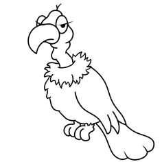 how to draw a cartoon vulture coloring sheets for kids cool coloring pages cartoon