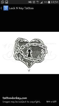 lock heart lock tattoo chain tattoo tattoo hearts badass tattoos body tattoos