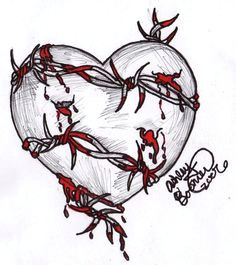 barbed wire heart