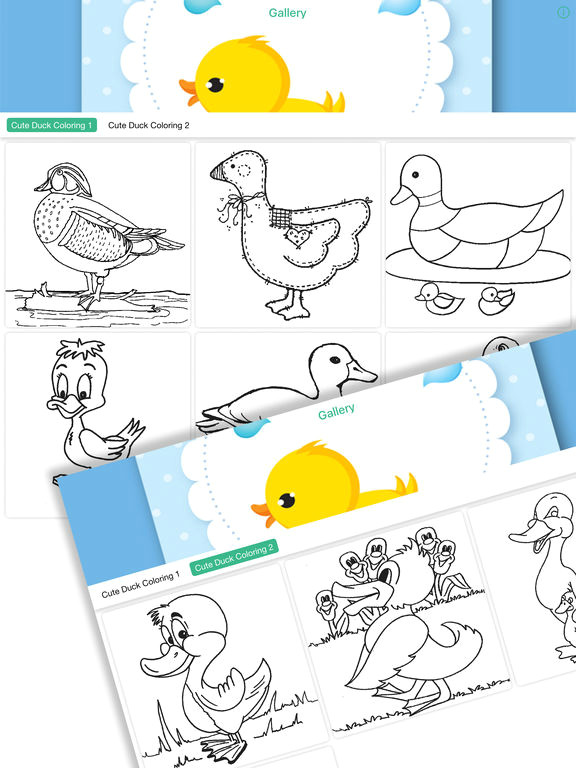 screenshot 3 for cute duck coloring drawing book for kids